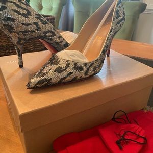 ❤️Christian Louboutin Clare 80 Lurex 38.5! Perfect